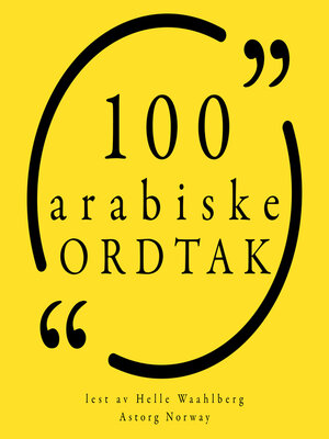 cover image of 100 arabiske ordtak